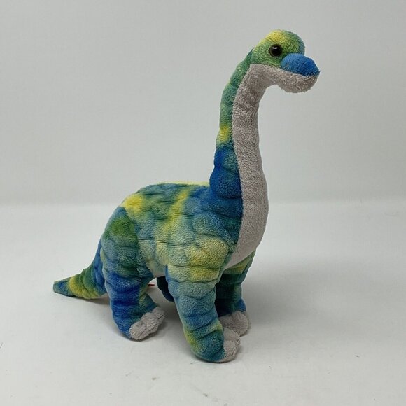 Wild Republic Other - Wild Republic Brachiosaurus Dinosaur Blue Green Tie Dye Plush Stuffed Animal